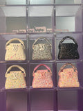 Luxury Mini Capucines Bag - Sparkling Sequined Designer-Inspired Handbag for Women